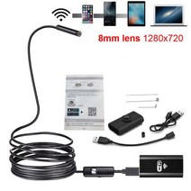 새로운 HD 1200P Wifi 내시경 카메라 USB IP68 방수 Borescope 소프트 튜브 무선 비디오 검사 안드로이드/, 02 720P soft Cable_01 3M
