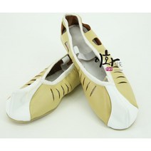 이화 사물놀이 풍물 가죽 일반 미투리, 황색, 280