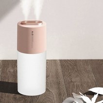 듀얼분사 대용량 배터리 저소음 미니 가습기 무선 유선 2type, 듀얼제트분사 가습기 핑크 (USB전원 유선)