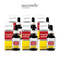 [뉴질랜드직배송] 헬스윈 뉴질랜드 무알콜 프로폴리스 400mg 익스트렉트 25mlX6, 1개