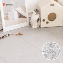 [폴딩140x60cm] 디팡 고양이 중대형견용 캣플레이매트 미끄럼방지 7mm, 시크 브릭