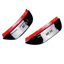 사이드 리어 뷰 미러 비 눈썹 바이저 2 개BMW 미니 쿠퍼 원 JCW F54 F55 F56 F60 클럽맨 카운티맨 스티커 자동차 부품 호환, 04 Black