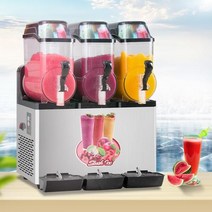 슬러시기계 미니슬러시 가정용 슬러시 과일 메이커 12LX3 상업 냉동 세 탱크 쥬서 눈 녹는 기계, By Sea To Home+110V+KR