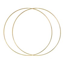 2 포장 큰 꽃 금속 cirus magram 골드 후프 반지 diy 결혼식 날씨 장식 및 macrame 벽 교수형, 25cm