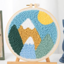 101도 취미 펀치니들 DIY 펀칭자수 punch needle, TK09 눈덮인산 2