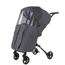 보스꼬 유모차 방풍커버 방한커버 모기장 레인커버, 3.연핑크