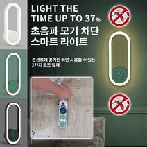 2p/3p 가정용 업소용 모기퇴치기 초음파 모기 차단 LED라이트, 화이트*2