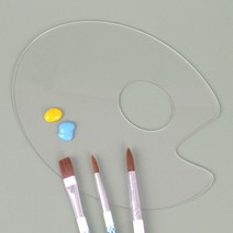 풀투명 아크릴 미니 파레트 조색 팔레트 유화 수채화 물감 접시 손가락 미술 고급 휴대용 미술용 파렛트 수채 빠레트 그림 도구