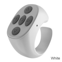카메라 릴리즈 Smart Wireless Romote Control Ring Bluetooth-compatible 셀프 Lazy Shutter Release for Tiktok V, 02-White