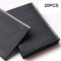 250/125/pcs 블랙 문신 청소 물티슈 패드 일회용 치과 피어싱 턱받이 방수 시트 종이 액세서리, 20pcs black