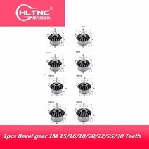 베벨 기어 1M 15/16/18/20/22/25/30 톱니 내부 보어 6mm 90 도 변속기 DIY 탄소강 cnc 기계, 03 18 Teeth_02 8mm