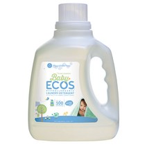 [ECOS] 에코스 친환경 저자극 유아용 세탁세제 2배 농축 2.96L 무향, 단품