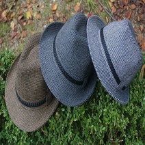 깨고방무늬페도라 체크무늬페도라 남자중절모 남성중절모자 가을 겨울 아빠 어르신 할아버지모자 중년모자