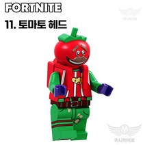 포트나이트 미니피규어 미피 호환블럭 미니블럭 레고호환 장난감 초등학생선물, 11. 토마토헤드