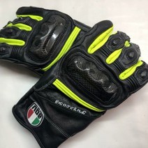 AGV 장갑 오토바이 라이더 가죽 방수 다이네즈메쉬 베스파 할리 클래식바이크 알파인스타 코미네 헬스톤 베릭, M, 그린