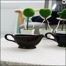 샐러드소스볼 핸드메이드 멋스러운느낌 카레포트 화이트크리머 블랙크리머, 브라운