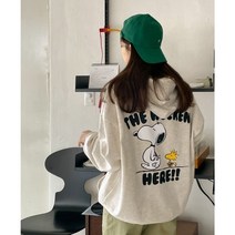 데이트샵 / 봄신상 남녀공용 커플티추천 위켄드스누피후드티 FREE 105-110 매장인기상품