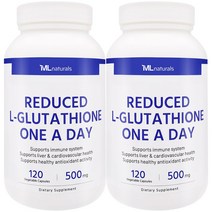 [미국빠른직구] 마이라이프 내추럴스 Reduced L-글루타치온 500 mg 원어데이 120정 2병