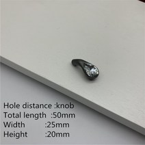보트수리 유럽 럭셔리 크리스탈 솔리드 아연 합금 캐비닛 핸들 주방 찬장 문 가구 하드웨어, 28 8-knob