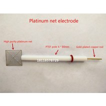 ph측정기 백금 메시 전극 전기 화학 대비 및 보조 플래티넘 순도는 99.99%, 01 10x10mm