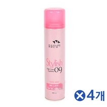 과일향 꽃을 든 남자 헤어스프레이 300mlx4개 스타일링/헤어고정/헤어스프레이/머리무스/머리카락고정/머리왁스/스프레이형왁스/머리스타일링/헤어왁스/머리고정, 단일 수량