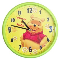 디즈니 벽시계, 곰돌이 푸 / 원형 / 노랑