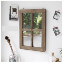 [바로배송/인기] 북유럽 우드 창문형 거울 인테리어 촬영 소품