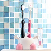 빅빅 칫솔 거치대 모래시계 칫솔통 홀더 욕실잡화 욕실용품