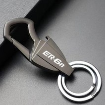 오토바이자물쇠 보조키 오토바이 키 체인 아연 합금 다기능 자동차 놀이 Keyring Kawasaki En6N ER6N 20092016 2015 2014 2013 2012 2011, Black