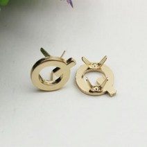 가죽 가방끈 크로스 스트랩 어깨끈 가죽가방 가방줄 5Pcs DIY 영어 26 편지 금속 리벳 클로 스터드 가방 의, 17 Q_01 as details