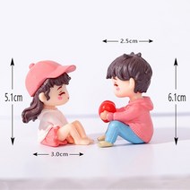 미니어쳐 가구 음식 미니어처집 집만들기 로맨틱 연인 미니어처 인형 요정 정원 달콤한 피규어 웨딩 발렌, 02 A2
