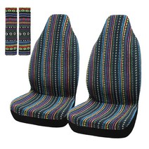 자동차시트커버XAutohaux 13 색 자동차 바하 담요 범용 버킷 시트 커버 트럭 SUV 데코, 07 2pcsl style 2