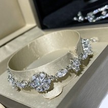 여자명품팔찌 여성용 18K 금 도금 A 지르코늄 팔찌 꽃잎