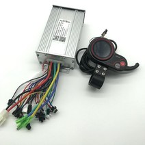 전기자전거 배터리 부품 브레이크 36/48V 60V 500/600W 전기 스쿠터 속도 컨트롤러 및 LH100 LCD 디스플레이 전자 바이크 모터 드라이버, [02] 60V