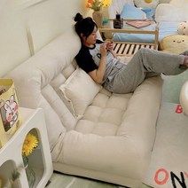 토퍼 쇼파 거실 등받이쇼파 쿠션 낮잠 매트리스 딥슬립 수면매트 자취 원룸, 150cm 화이트+베개2개