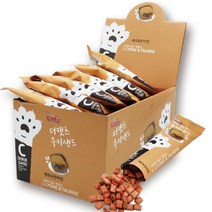더캣츠 쿠키샌드 고양이간식 새우&연어 20g, 60개입(2box)