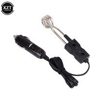 차량용 커피포트 전기포트 캠 포트 12V 24V 자동차 휴대용 침수 히터 패션 고 안전 워머 내구성 전자 커피 차 온수기, black 24V