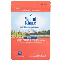 내추럴발란스 어덜트 LID 연어&고구마 강아지 건식사료, 고구마, 6.12kg, 1개