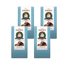 Hachez 하체스 크리스마스 크런치 파인 Whole 밀크 향신료 아몬드 너트 100g 4개 독일 선물