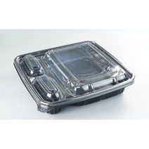 일회용3칸도시락/SY-605(PP뚜껑)/100개세트/200개세트, 200개