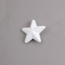 [아이디몬] 스티로폼 별 겨울 장식 우드락모형 스치로폼 모양백구 크리스마스 트리, 9cm