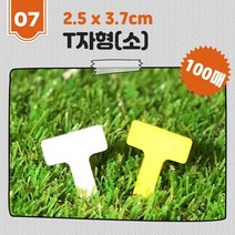 다육맘 네임텍 화분픽 이름표 가든픽 ( T자소형 100매), 흰색(100개입)