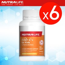 뉴트라라이프 에스터 C 키즈 비타민 120 츄어블정 6개