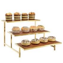 디저트 트레이 케이크 케잌 3단 받침대 진열대 스탠드, 3겹 원형 와이어 페이스트리 스탠드