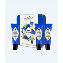 JACK BLACK 립 밤 틴 트리오 (민트 시어 파인민트 3종세트) Lip Balm TIN Trio (Mint Shea Pine Mint), FREE
