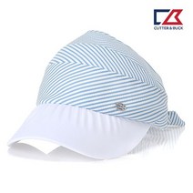 커터앤벅 여성 라이트 블루 스트라이프 셔링 썬캡 14-202-214-01, LIGHT BLUE
