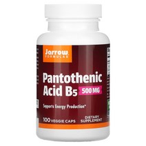 Jarrow Formulas Pantothenic Acid B5 500 mg 100 Veggie Caps