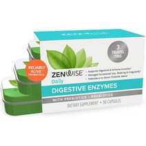 Zenwise 젠와이즈 소화 엔자임 효소 프로바이오틱스 프리바이오틱스, 식물성 캡슐 90정