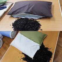 연질 빨대베개 - 바이오칩베개 (병원침대커버용), 올리브