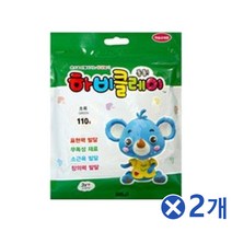 통통튀는 하비클레이 110g-초록x2개 컬러점토 만들기 아이들이좋아하는/클레이놀이/슬라임재료/유아용클레이/재미있는점토놀이/미술용품/미술도구/컬러클레이/컬러점토/신나는